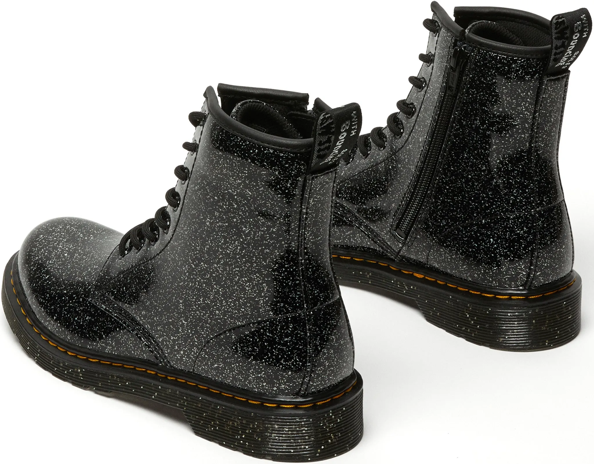 1460 Cosmic Glitter Lace Up Boots - Big Kids|-|Bottes à lacets pailletées cosmiques 1460 - Grand Enfant