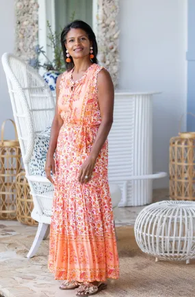 Alexis Dress / Tangerine Paisley