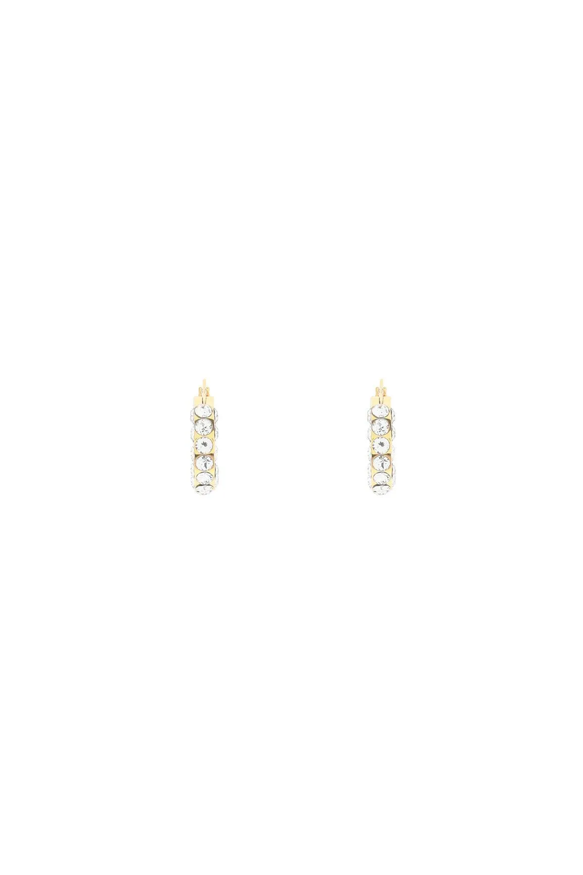 AMINA MUADDI small jahleel hoop earrings with crystals