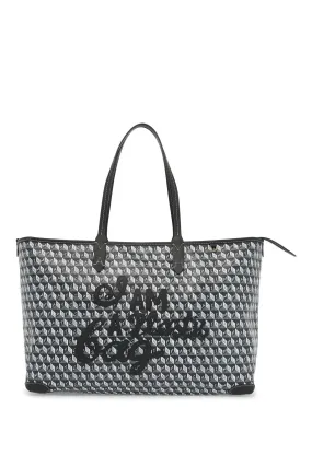 ANYA HINDMARCH i am a plastic bag zipped motif tote bag