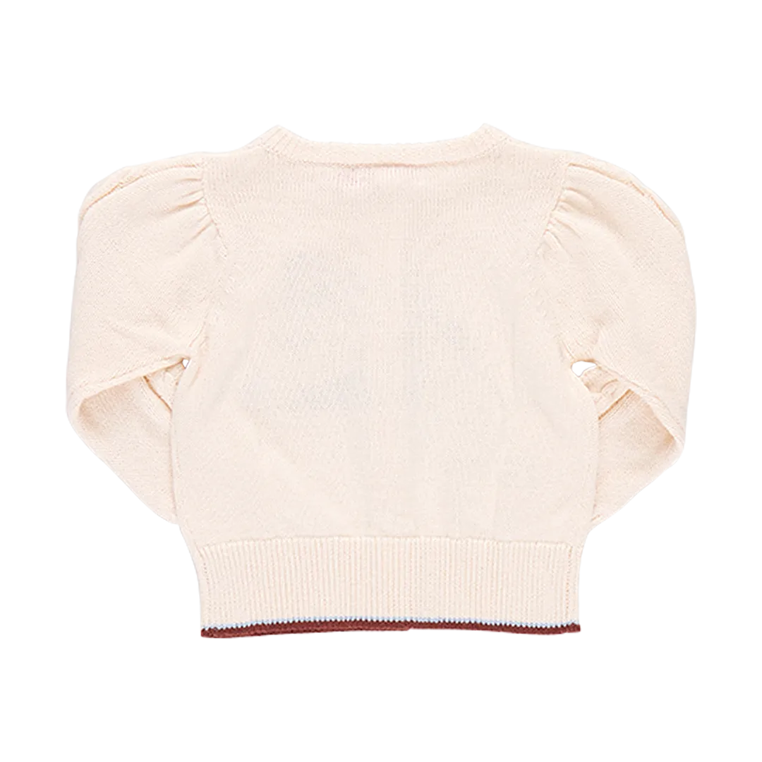 Baby Girls Cable Constance Sweater - Wild Horse