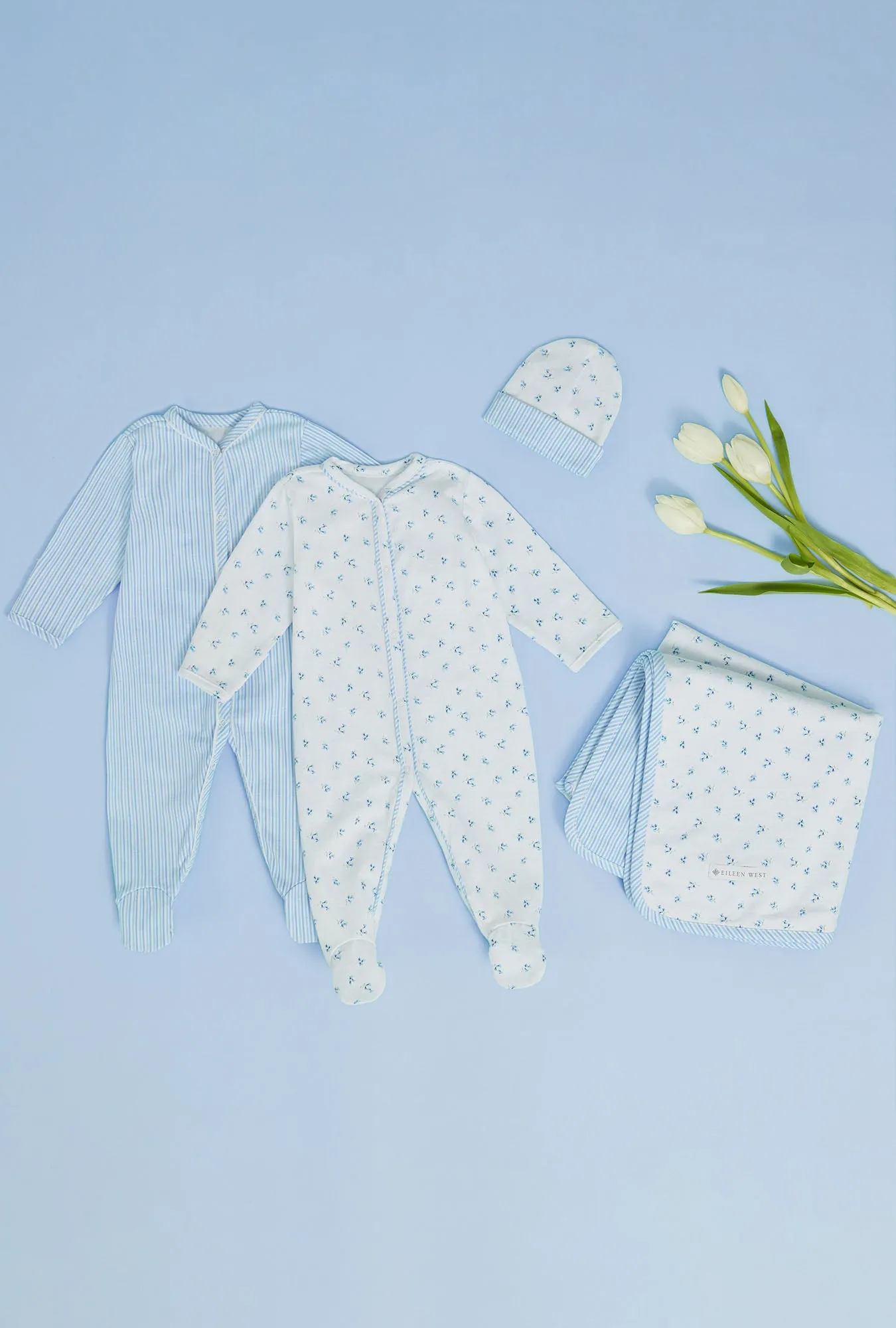 Baby Seaside Floral Cotton Onesie