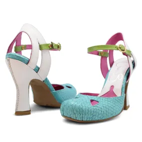 Bec - Aqua/Green high heel shoe