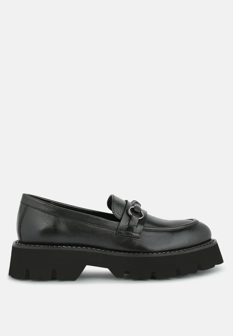 Cheviot Chunky Leather Loafers By Ruw