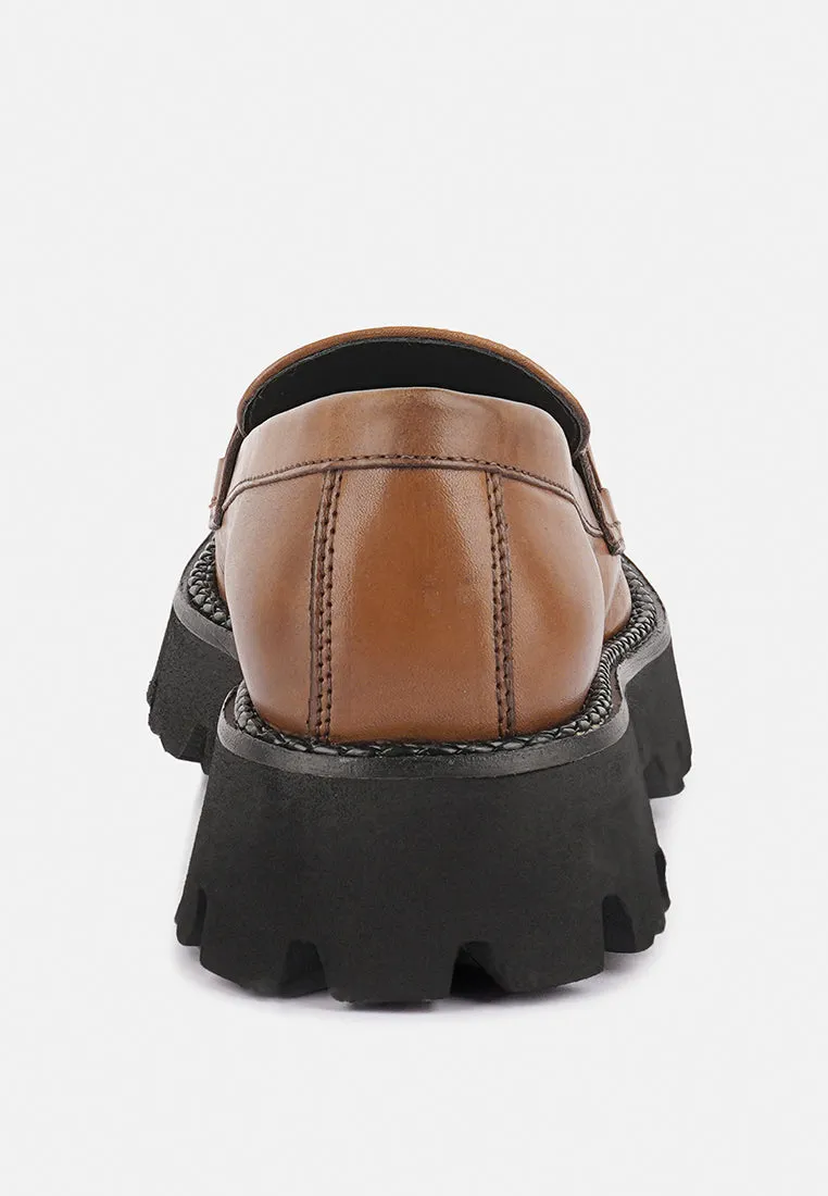 Cheviot Chunky Leather Loafers By Ruw