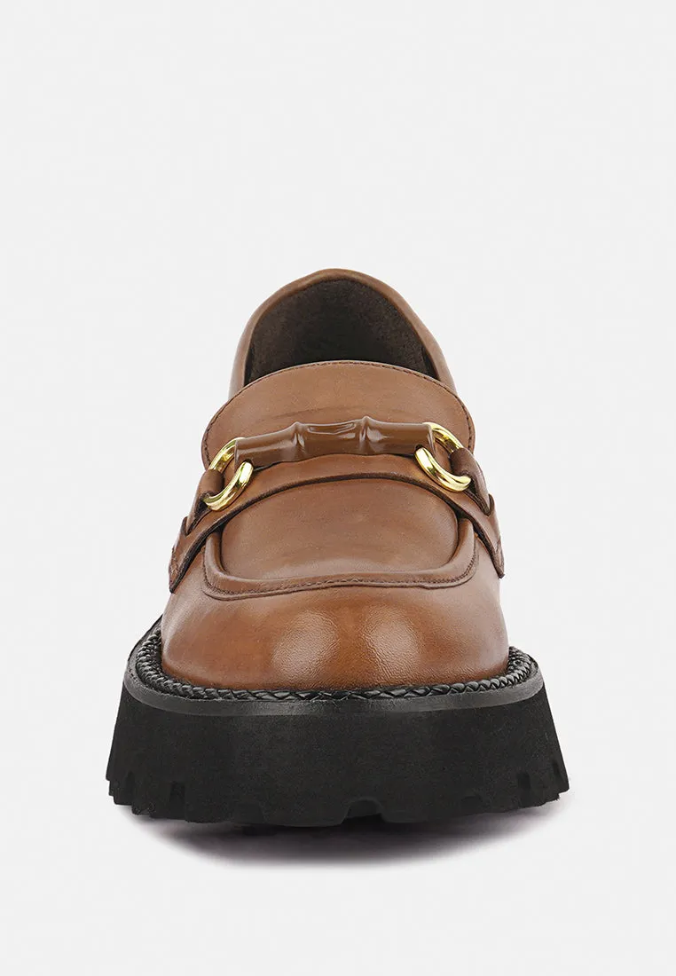 Cheviot Chunky Leather Loafers By Ruw