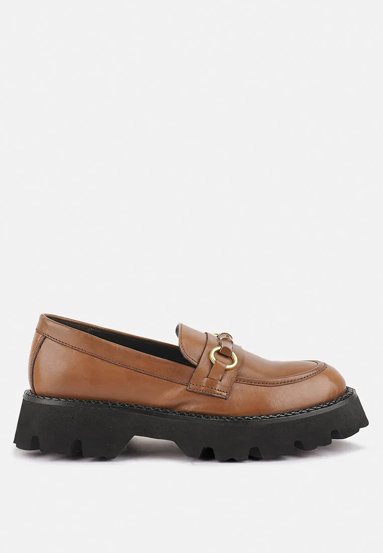 Cheviot Chunky Leather Loafers By Ruw