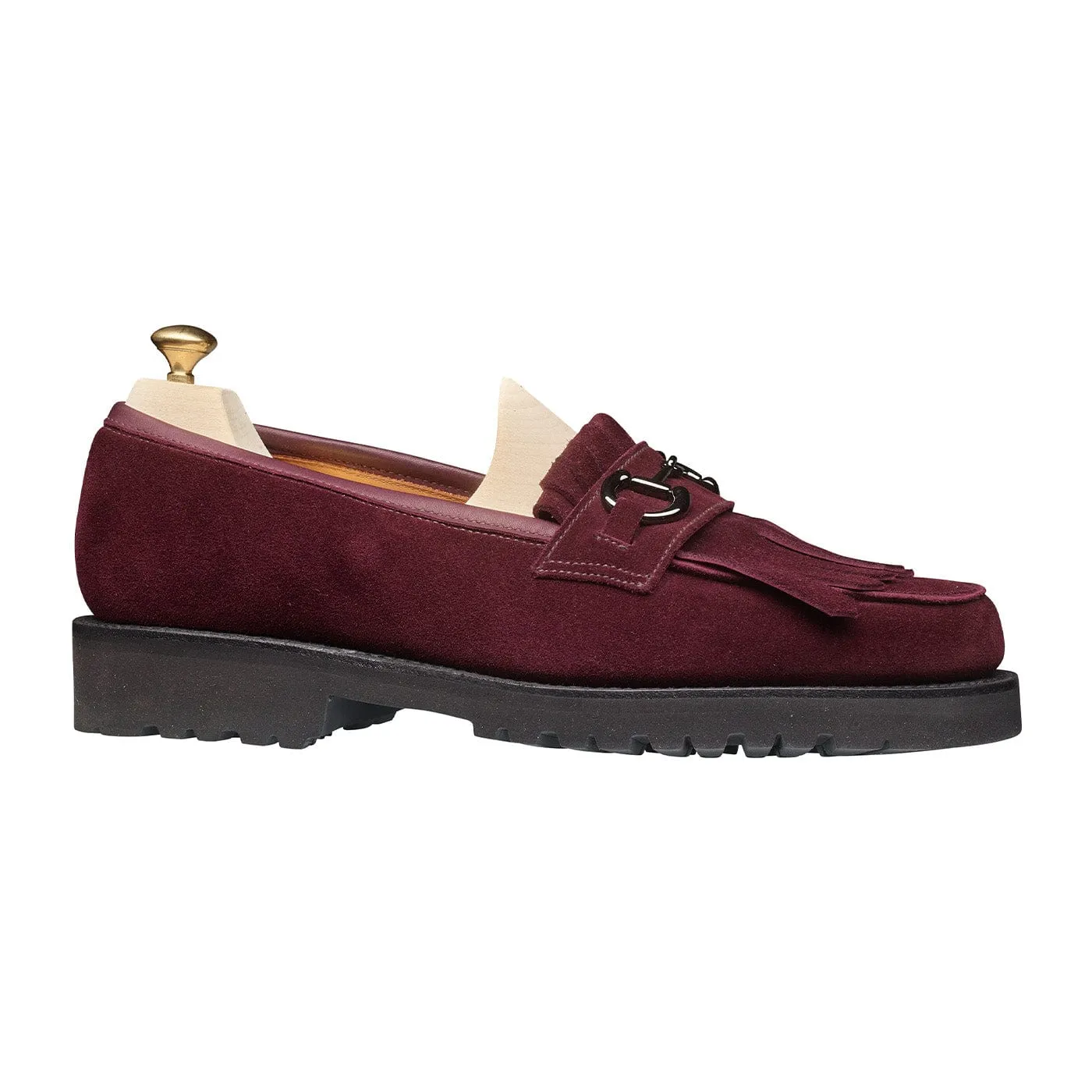 Clara Plum Calf Suede