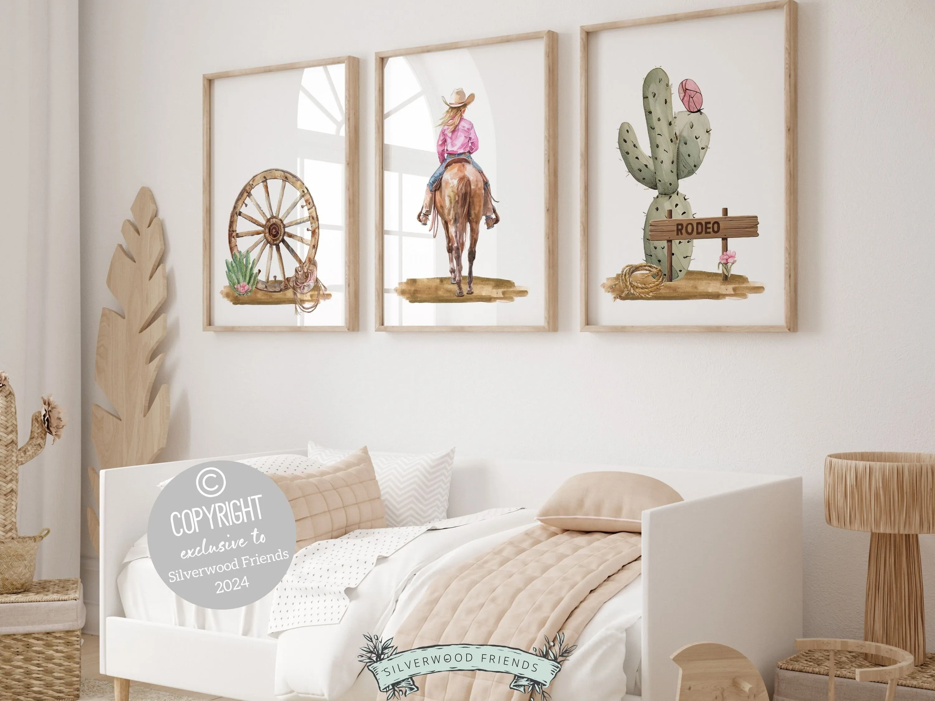 Cowgirl Nursery Prints - Set 2