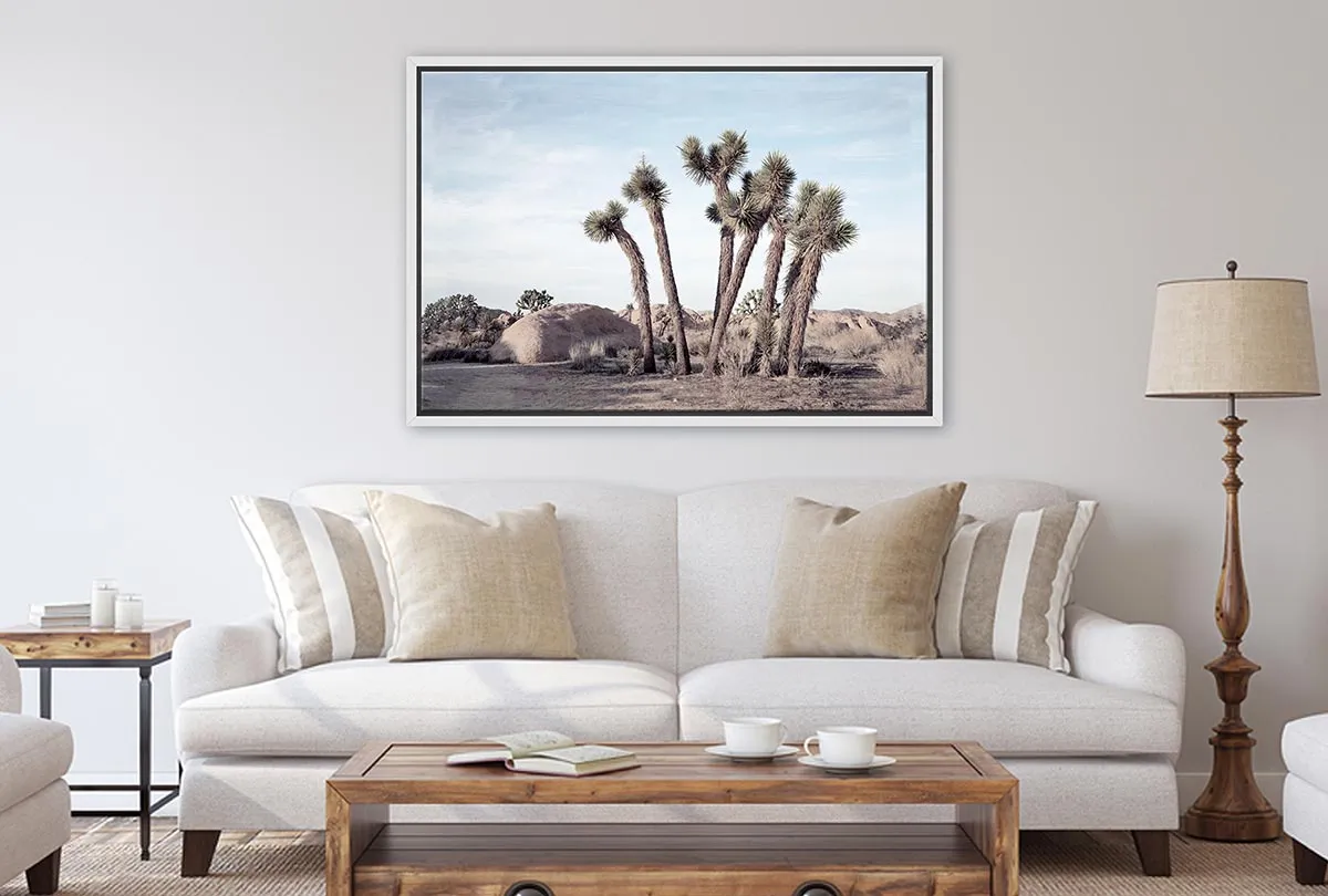 Desert Joshua Trees Canvas Wall Art Print