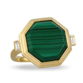 Doves Malachite Ring