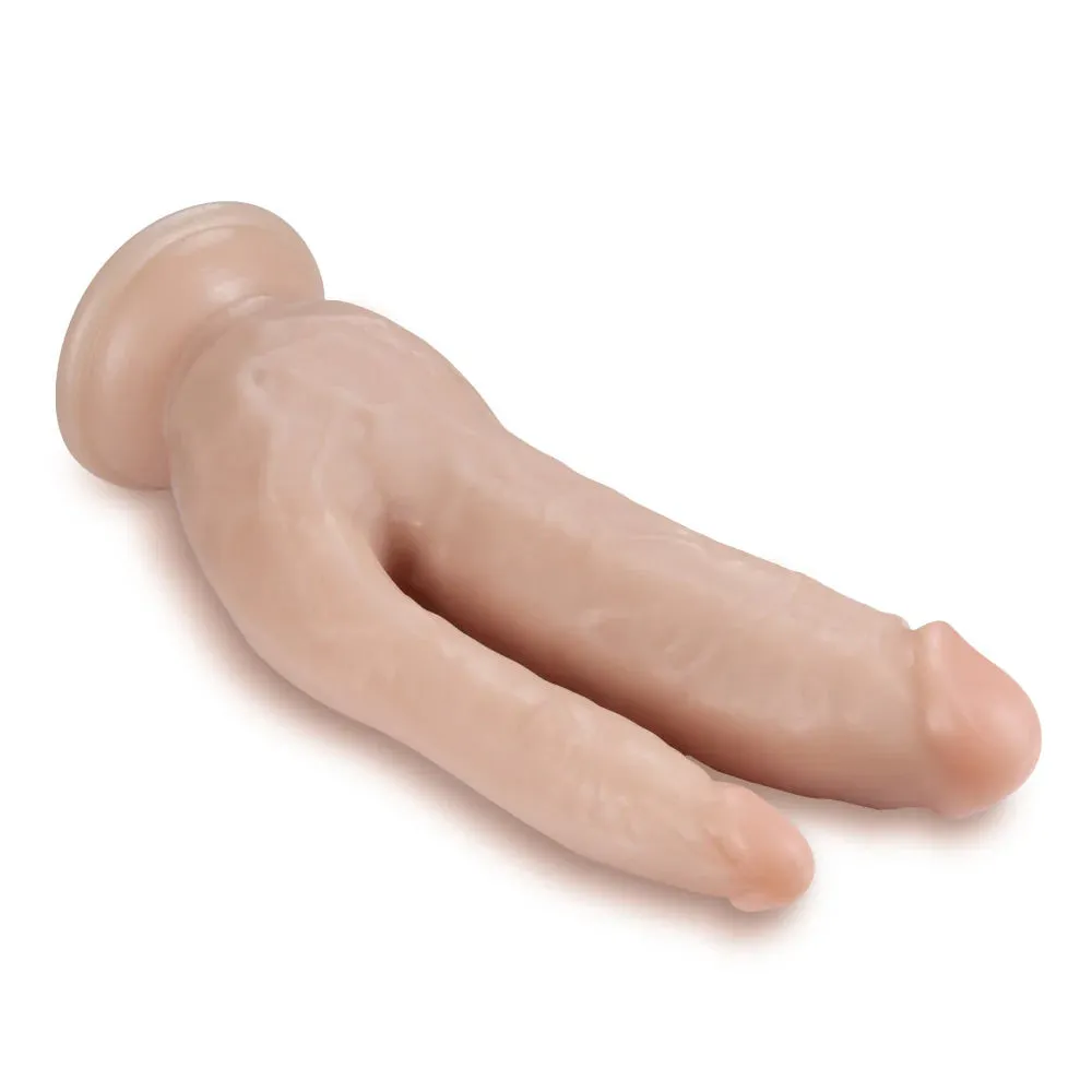 Dr. Skin Realistic 8" DP Cock Dildo With Suction Cup