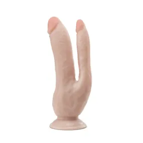 Dr. Skin Realistic 8" DP Cock Dildo With Suction Cup