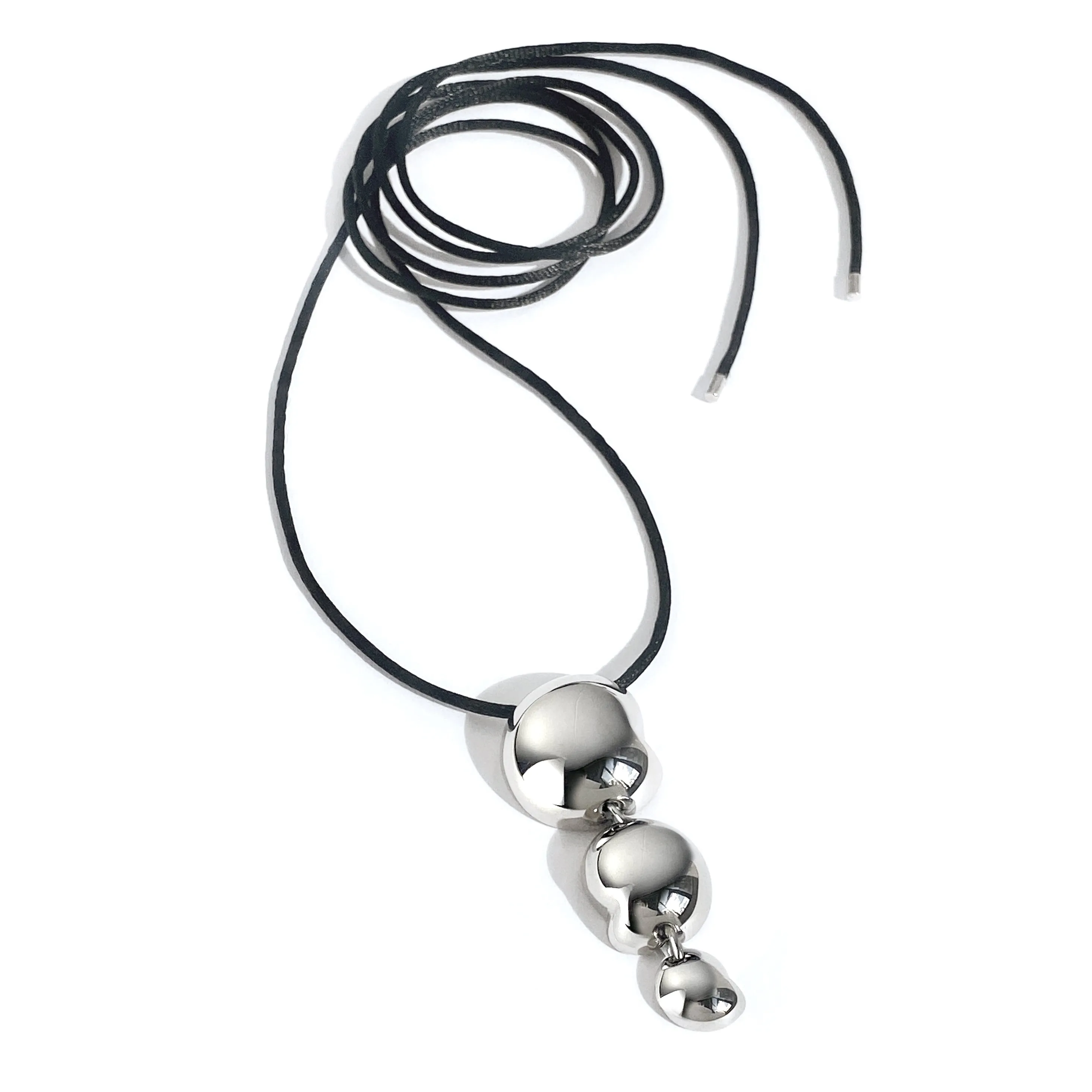 Gisele Tie Necklace - Silver