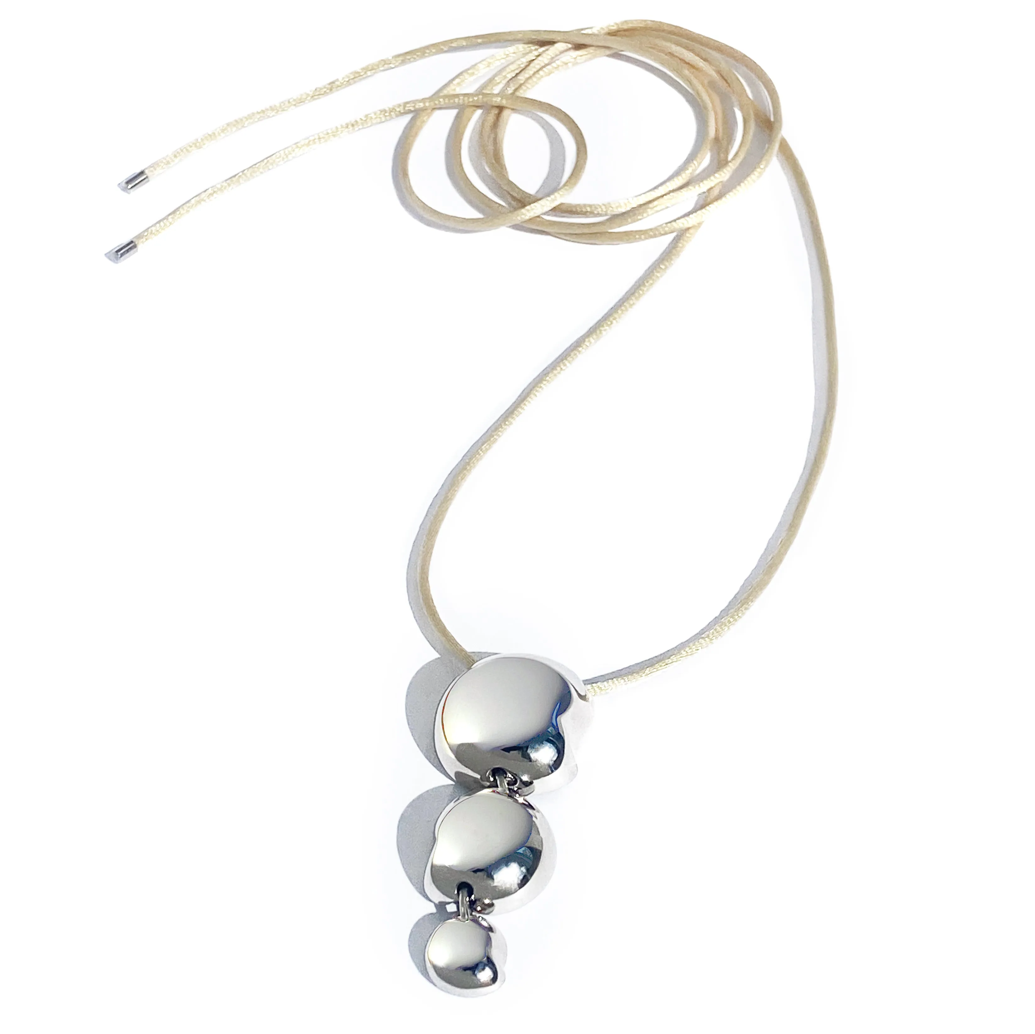 Gisele Tie Necklace - Silver