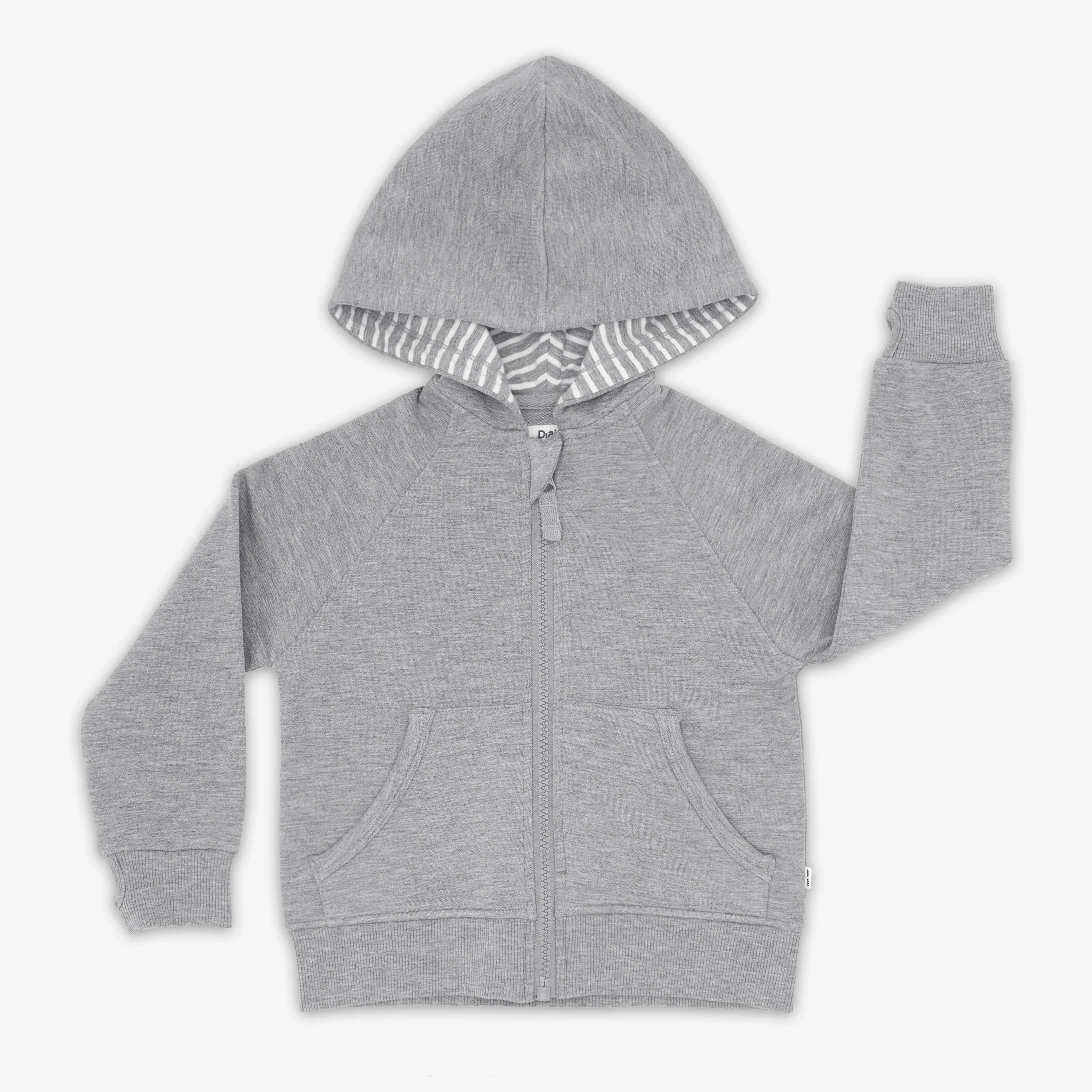 Heather Gray Zip Hoodie