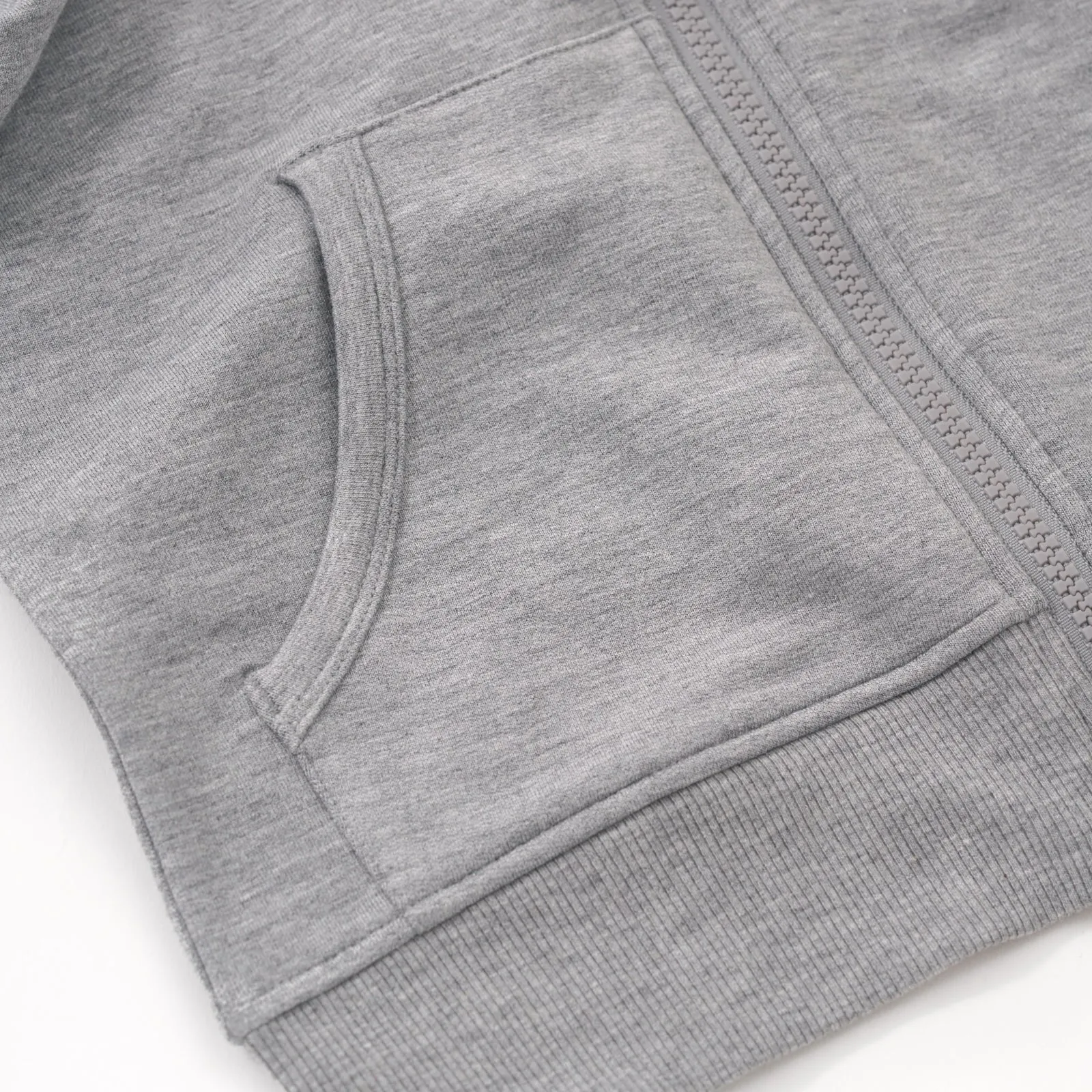 Heather Gray Zip Hoodie