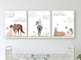 Horse Nursery Prints Set of 3