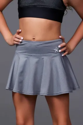 Legendary Flouncy Skirt in Gray HeatherFlex