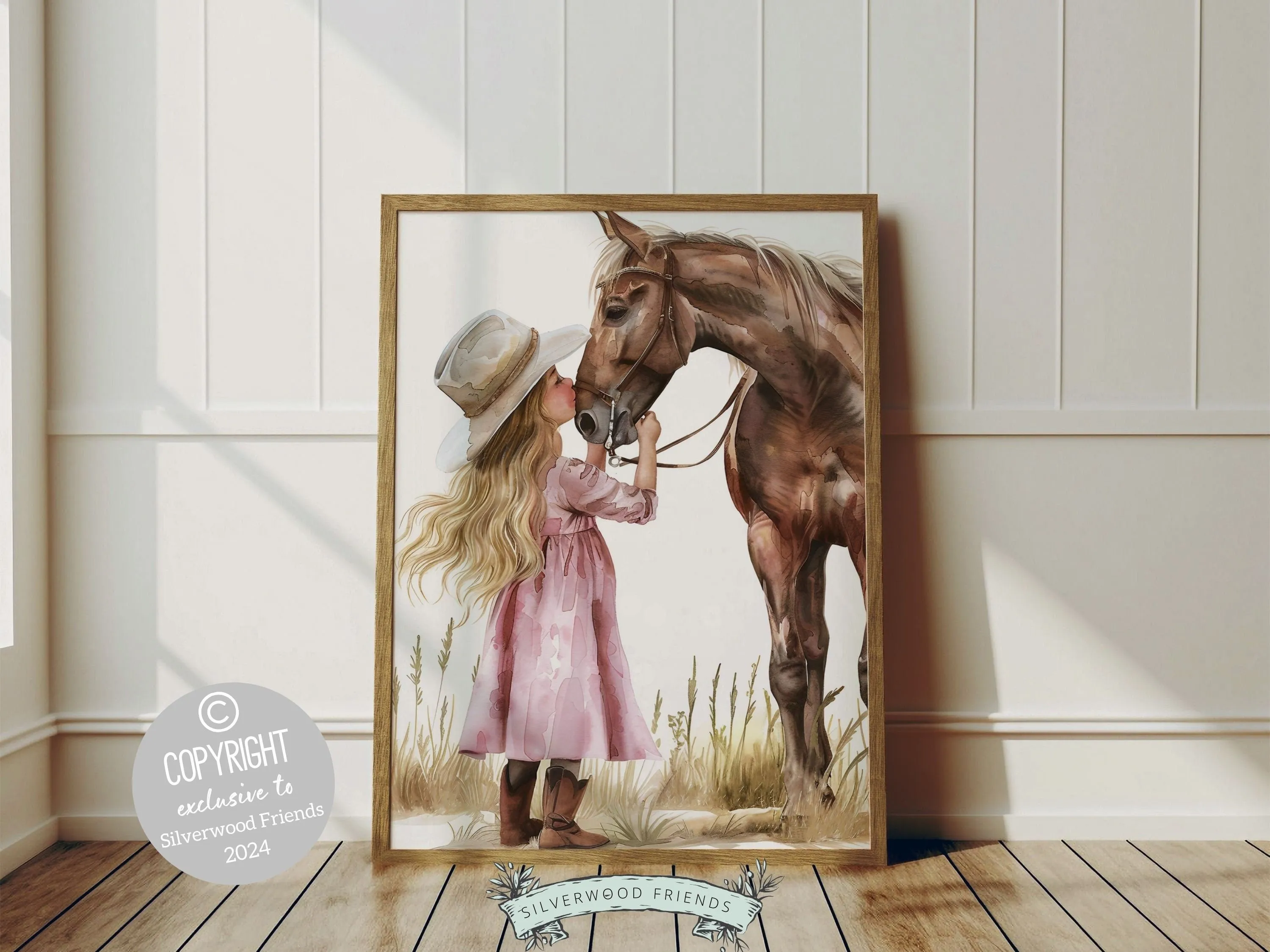 Little Cowgirl Nursery Print - 001