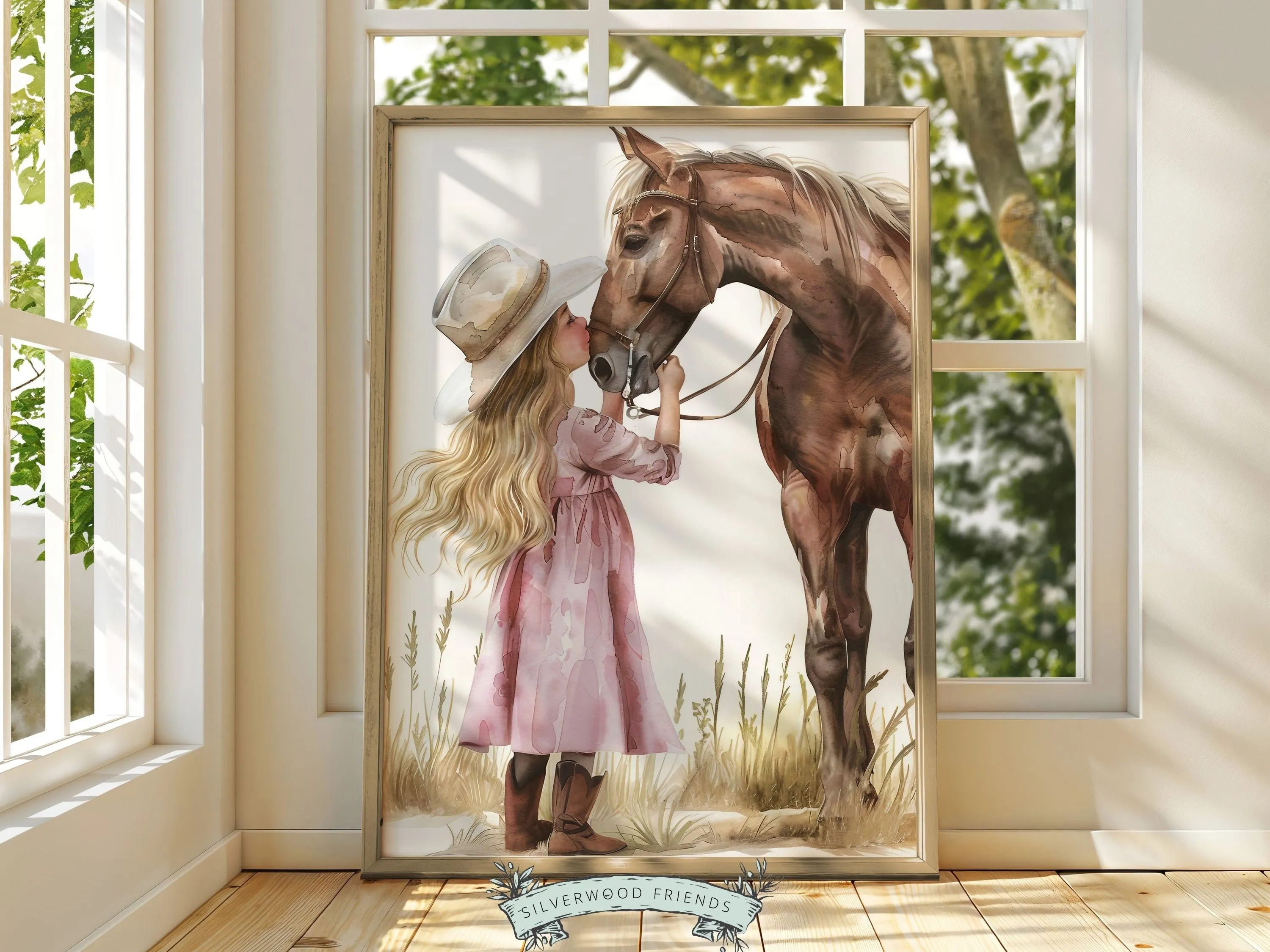 Little Cowgirl Nursery Print - 001