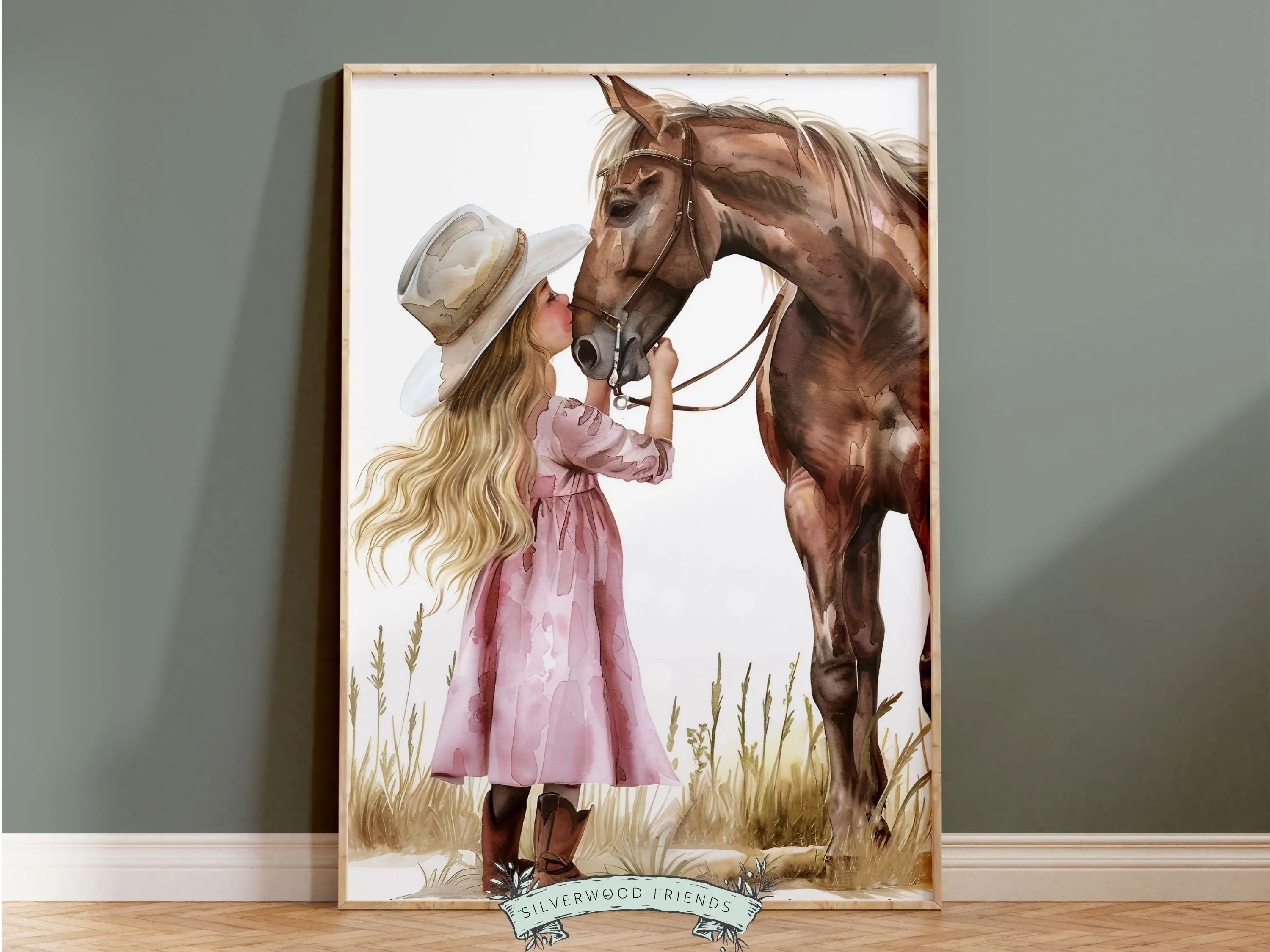 Little Cowgirl Nursery Print - 001