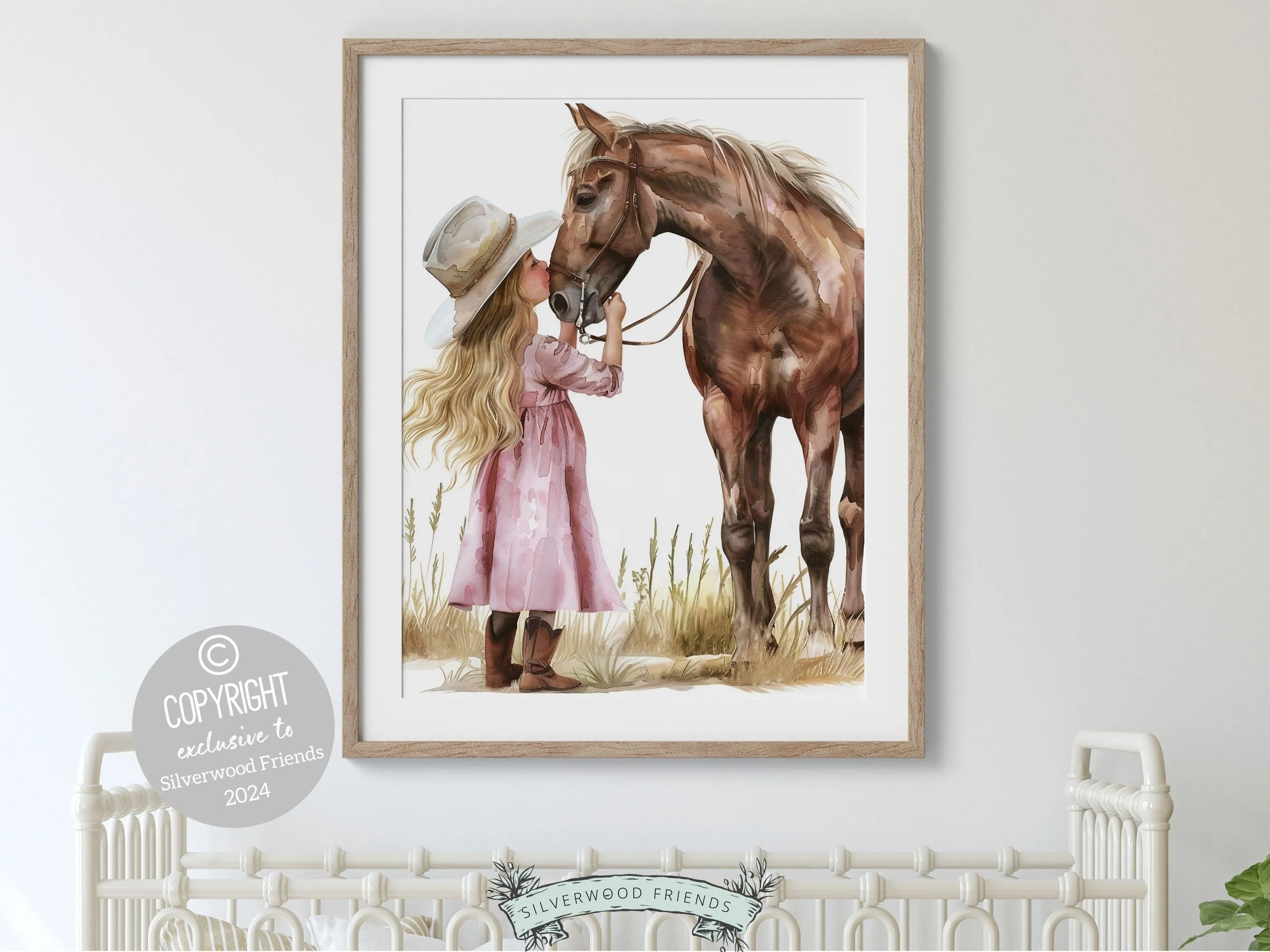 Little Cowgirl Nursery Print - 001