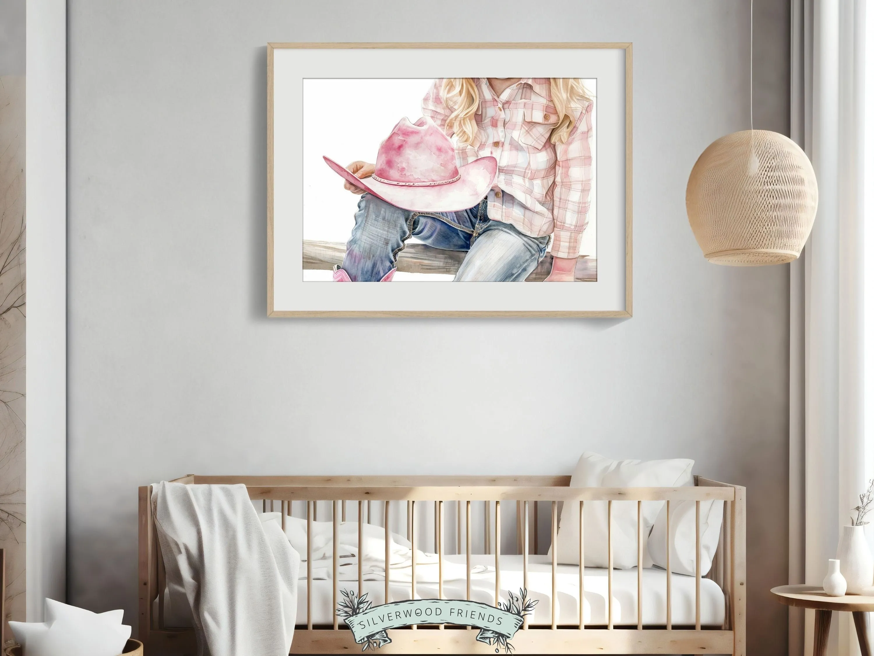 Little Cowgirl Nursery Print - 002