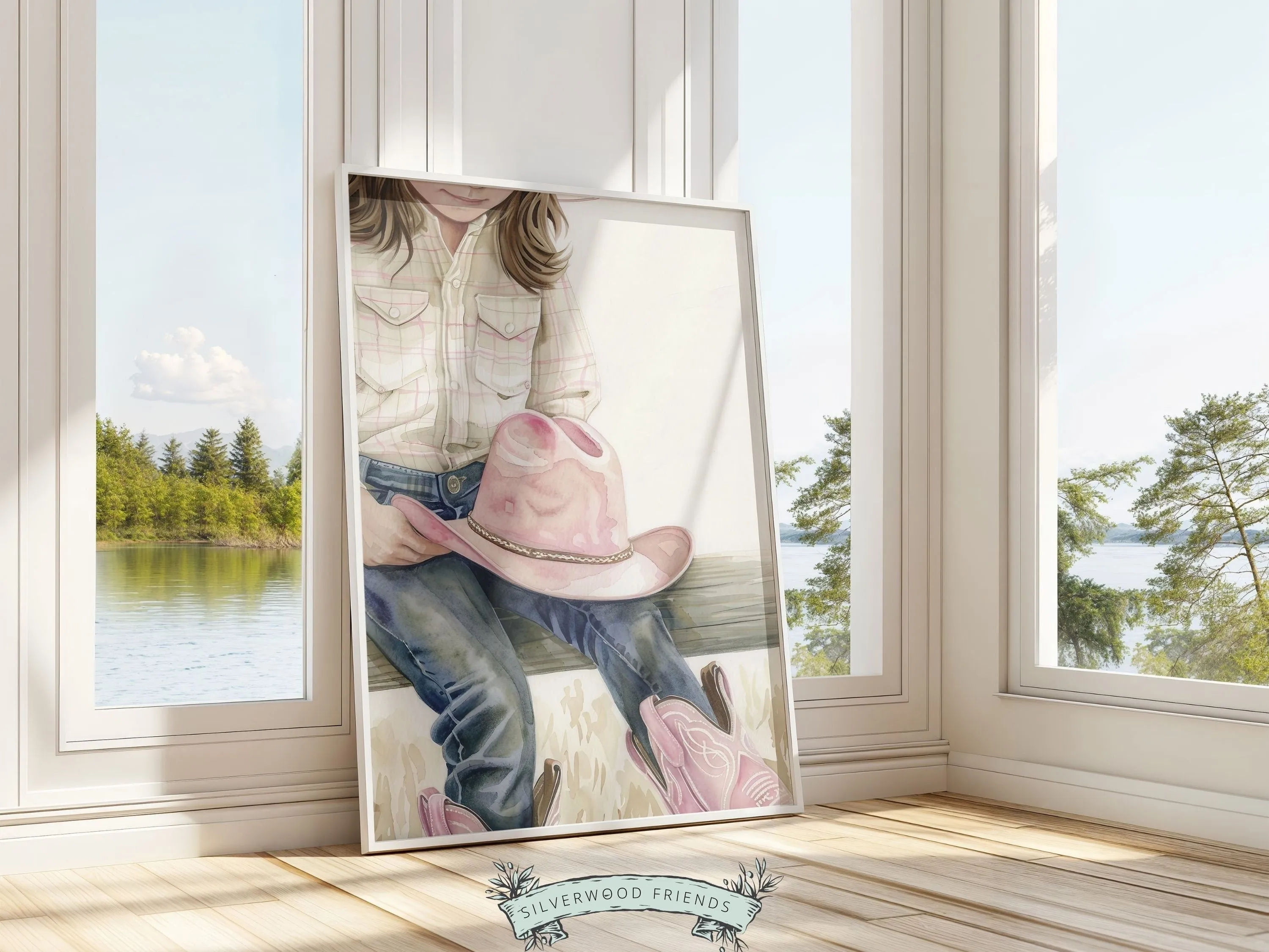 Little Cowgirl Nursery Print - 005