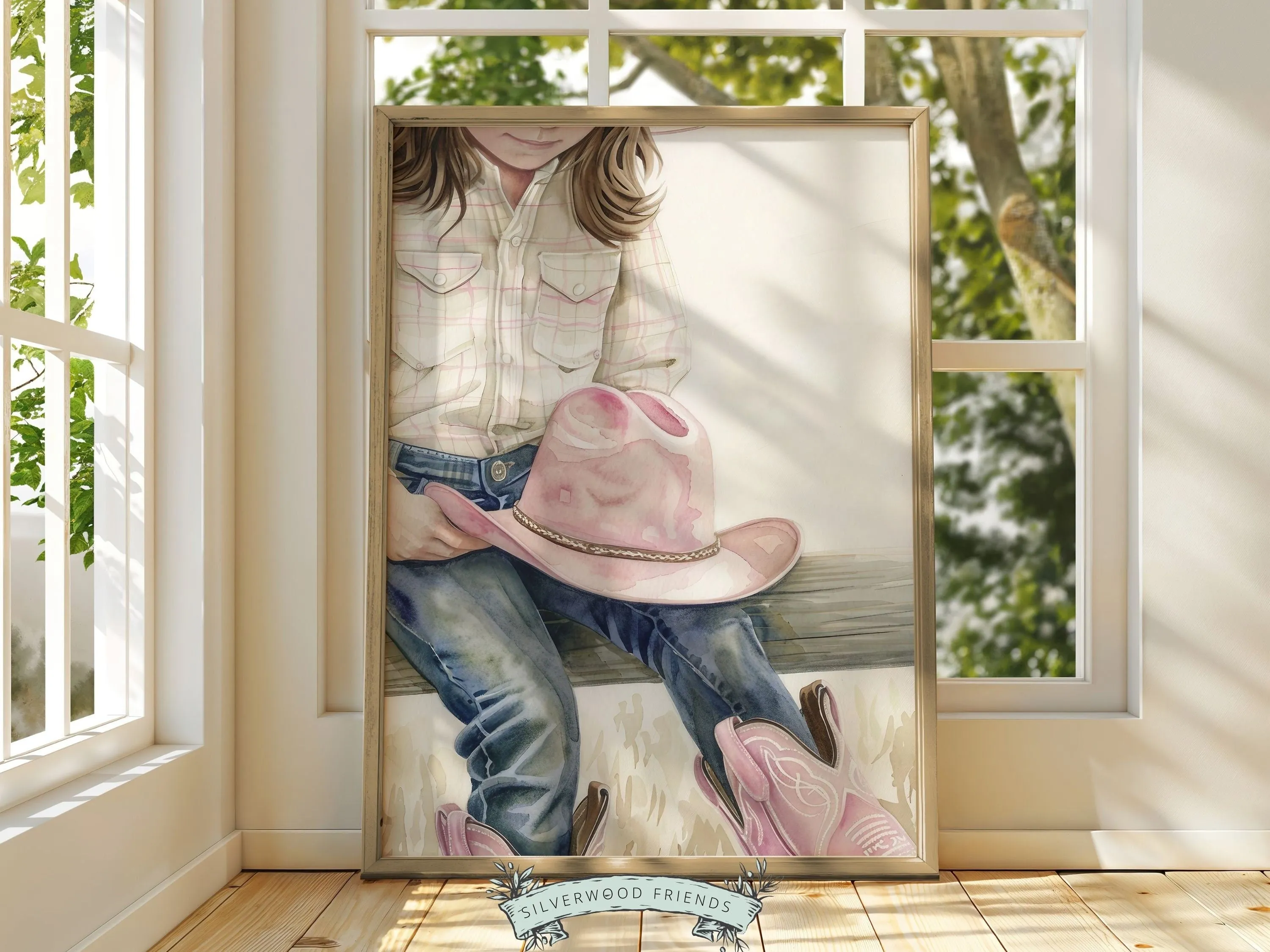 Little Cowgirl Nursery Print - 005