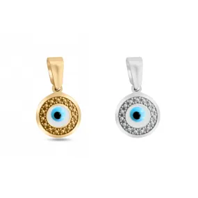 Small Round Evil Eye Charm