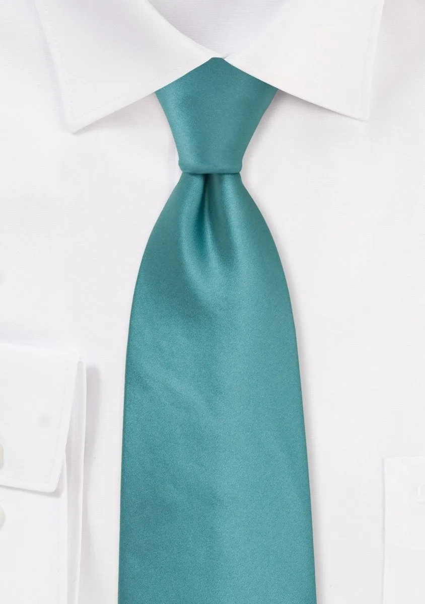 Teal Solid Necktie